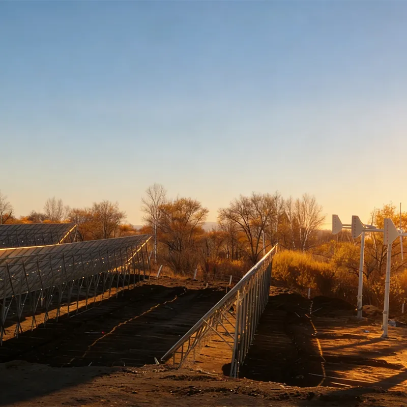 Автономная ветро-солнечная гибридная электростанция уровня 300 кВт (1)